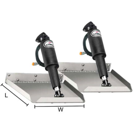 LENCO MARINE Edge Mount Trim Tab Kit, 9"L x 12"W