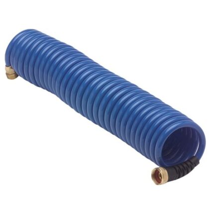 Hosecoil Hose coil 15' x 3/8" high pressure "(standard 3/4" Brass fittings)
