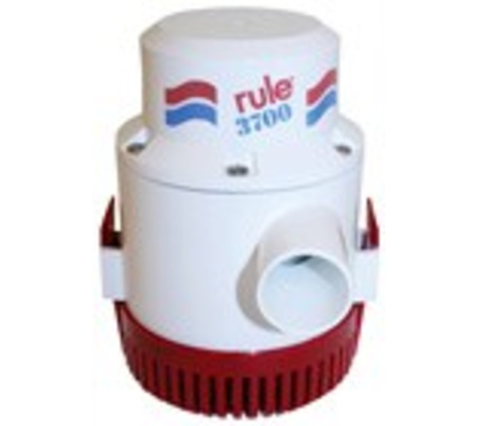 RWB12 (2) RULE BILGE NON-AUTOMATIC 3700 12V PUMP - Image 1