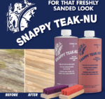 Snappy Teak-Nu #1 & #2 Kit Cleaner Restorer UV Protection for Teak Wood 32 fl oz - Image 3
