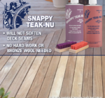 Snappy Teak-Nu #1 & #2 Kit Cleaner Restorer UV Protection for Teak Wood 32 fl oz - Image 2