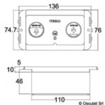 Tecma All in One SFT Control Panel Standard 2 Buttons T-PF.P11 - Image 2