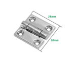 Butt Hinge - AISI 316 Size: 38mm x 38mm (1-1/2" x 1-1/2") - Image 2
