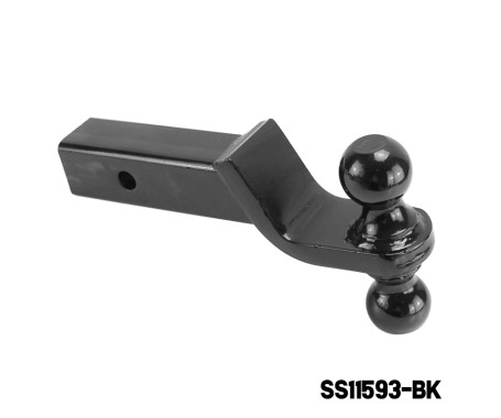 Double Tow Ball Mount - Black Enamel Finish