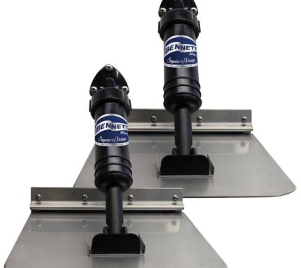 BENNETT MARINE Self-Leveling Trim Tab System 10" x 10" for Boats 17'-20'