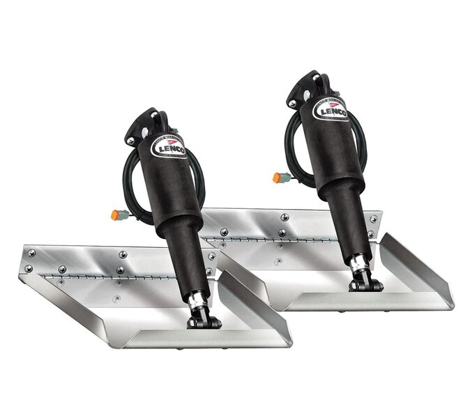 16275117_1500.jpg LENCO MARINE Edge Mount Electro-Polished Trim Tab Kit with 12x12 Plates - Image 1
