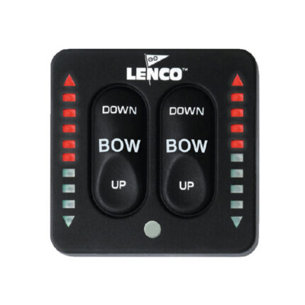 LENCO MARINE Two-Piece LED Indicator Tactile Switch Kit, Dual Ram