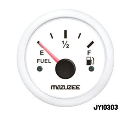 Fuel Gauge - White
