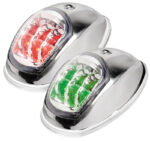 Osculati Evoled navigation lights/Polished stainless steel body