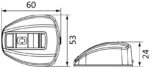 Osculati Nemo LED navigation lights for vertical mounting - Image 3