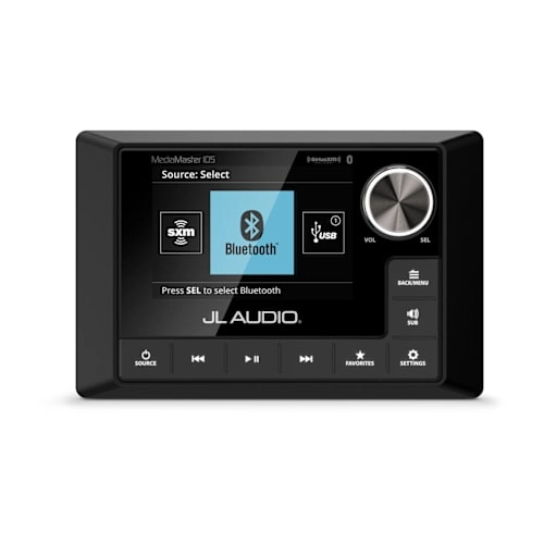 cf-xlpgw=1-216 JL Audio MediaMaster® 105 Stereo MM105 Weatherproof Source Unit with Full-Color LCD Display (MM105) - Image 1