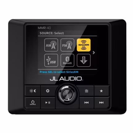 JL Audio® wired remote controller for MediaMaster® source unit with full-colour LCD display (MMR-40)